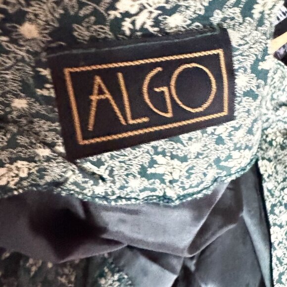 Vintage Algo 90s Microfloral 3/4 Sleeve Midi Dress S/M - Picture 10 of 11